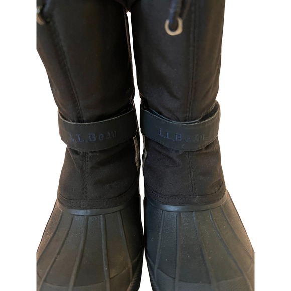 LL Bean Kids Snow Boots Black/purple Winter Cold Weather Insulated Buckle‎ - Picture 11 of 16